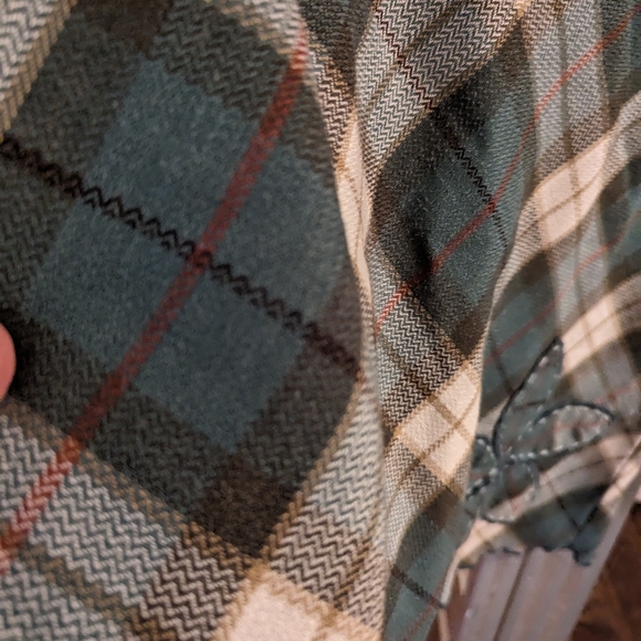 Plaid lined vintage skirt - Picture 3 of 5